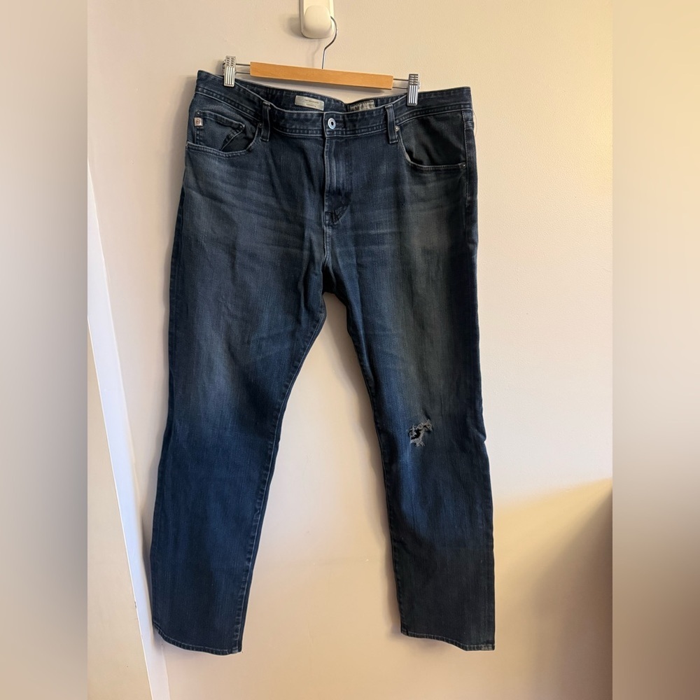 AG Adriano Goldschmied The Graduate Tailored Leg Jeans Men’s 40x34 Dark Wash